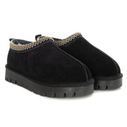 Uggaroo Lottie Ugg Slippers Womens Leather Upper Wool Lining Breathable