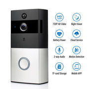 Safe Zone Wireless Video Doorbell Camera 8GB Smart Remote Control Intercom WiFi