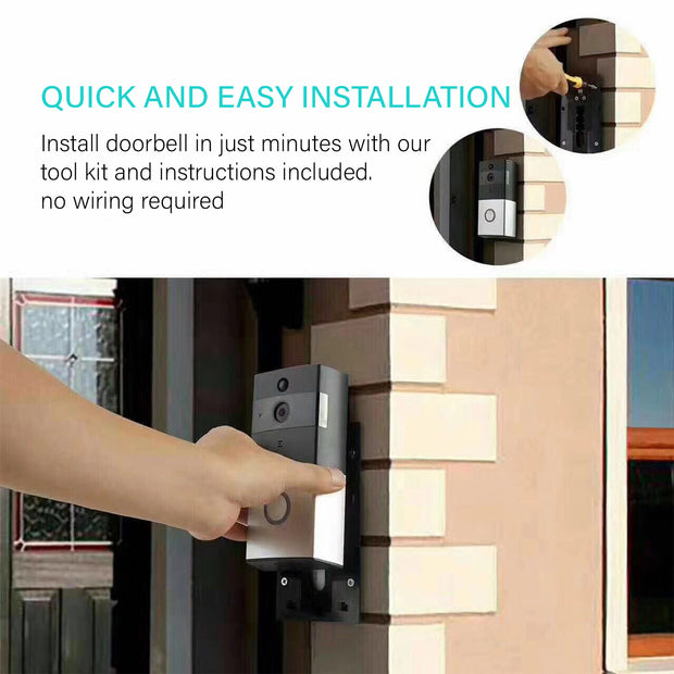 Safe Zone Wireless Video Doorbell Camera 8GB Smart Remote Control Intercom WiFi