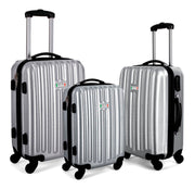 Milano Deluxe 3pc ABS Luggage Suitcase Luxury Hard Case Shockproof Travel Set