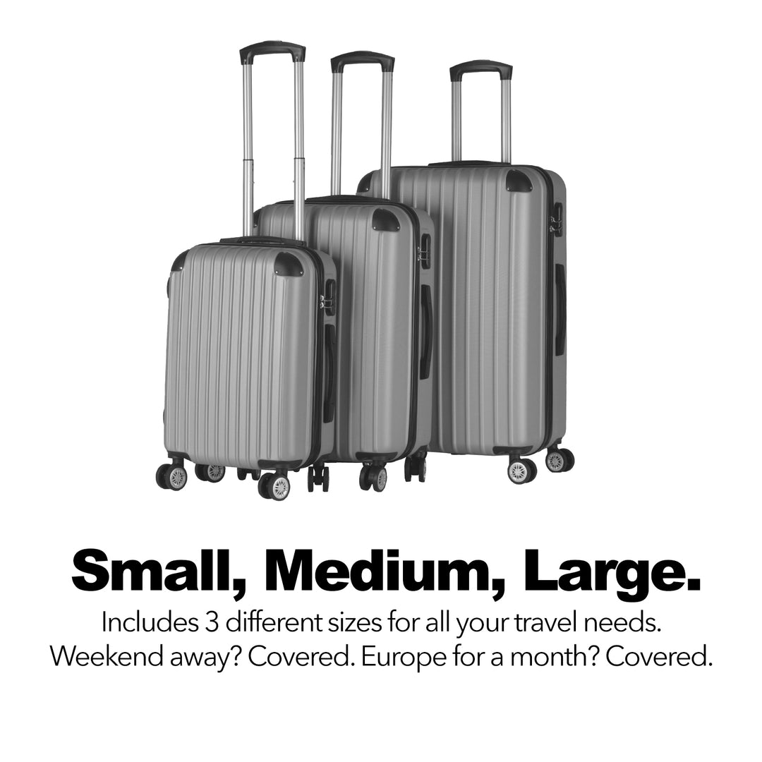milano abs luxury shockproof luggage