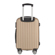 Milano Premium 3pc ABS Luggage Suitcase Luxury Hard Case Shockproof Travel Set