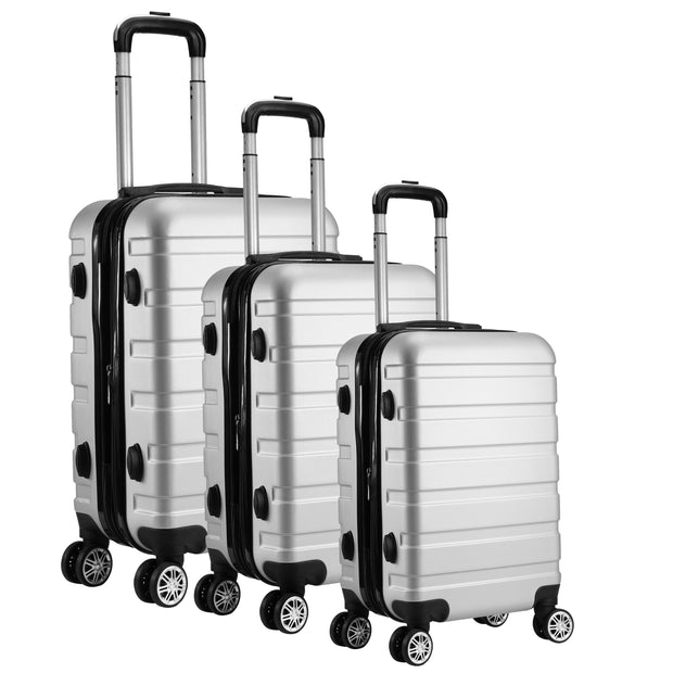 Milano XPander 3pc ABS Luggage Suitcase Luxury Hard Case Shockproof Travel Set