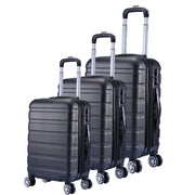 Milano XPander 3pc ABS Luggage Suitcase Luxury Hard Case Shockproof Travel Set