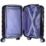 Milano XPander 3pc ABS Luggage Suitcase Luxury Hard Case Shockproof Travel Set