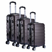 Milano XPander 3pc ABS Luggage Suitcase Luxury Hard Case Shockproof Travel Set