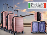 Milano XPander 3pc ABS Luggage Suitcase Luxury Hard Case Shockproof Travel Set