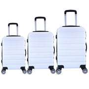 Milano XPander 3pc ABS Luggage Suitcase Luxury Hard Case Shockproof Travel Set