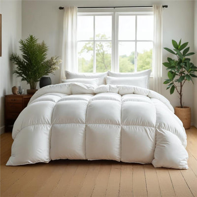 Royal Comfort Quilt 50% Duck Down 50% Duck Feather 233TC Cotton Pure Soft Duvet