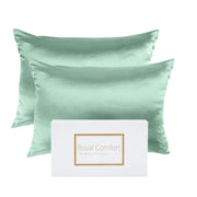 Royal Comfort Mulberry Soft Silk Hypoallergenic Pillowcase Twin Pack