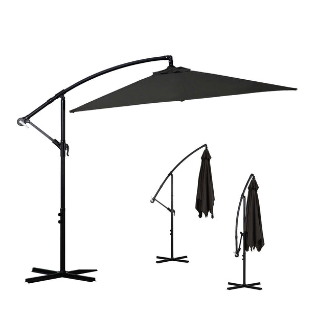 Milano 2.2M Outdoor Umbrella Cantilever Garden Deck Patio Shade Water-Resistant