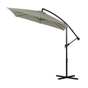 Milano 2.2M Outdoor Umbrella Cantilever Garden Deck Patio Shade Water-Resistant