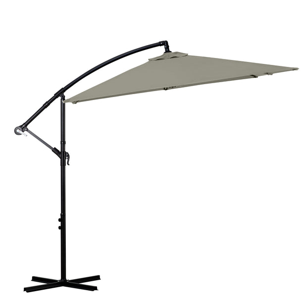 Milano 2.2M Outdoor Umbrella Cantilever Garden Deck Patio Shade Water-Resistant