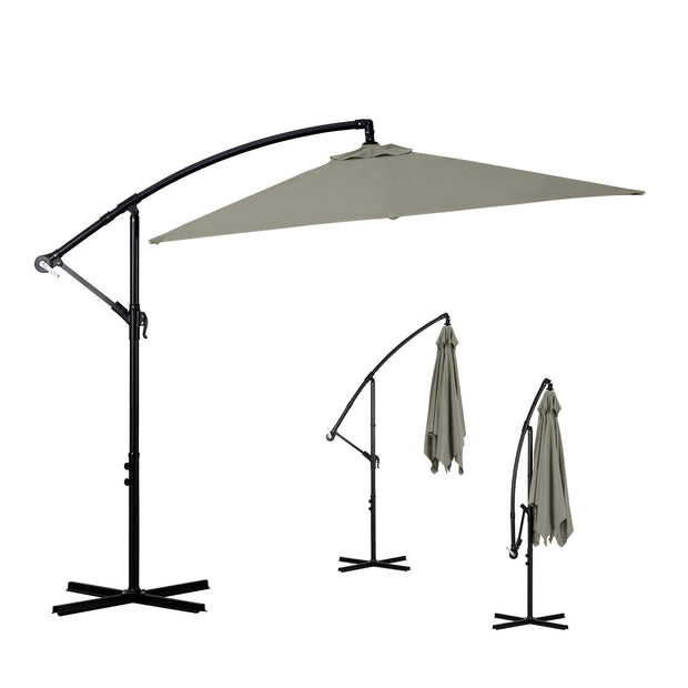 Milano 2.2M Outdoor Umbrella Cantilever Garden Deck Patio Shade Water-Resistant