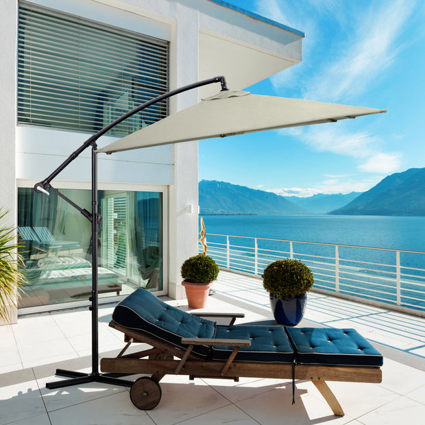 Milano 2.2M Outdoor Umbrella Cantilever Garden Deck Patio Shade Water-Resistant