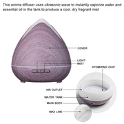 Essential Oils Ultrasonic Aromatherapy Diffuser Air Humidifier Purify 400ML