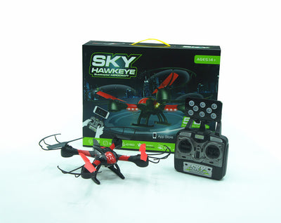 Sky Hawkeye Six-Axis Gyro-Stabilised LED Navigation Quadcopter Real-Time Drone