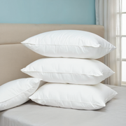 Royal Comfort Duck Feather Down Pillows 50 x 75cm Set Hotel Quality 4 Pack