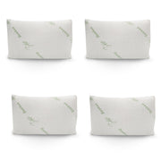 4 x Memory Foam Pillow Bamboos Covered Ultra Soft Hypoallergenic