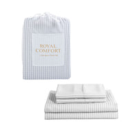 Royal Comfort Bedding Set 1 x Linen Blend Sheet Set And 2 x Air Mesh Pillows