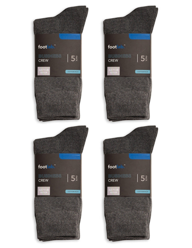 Mens 20 Pack Socks Business Crew