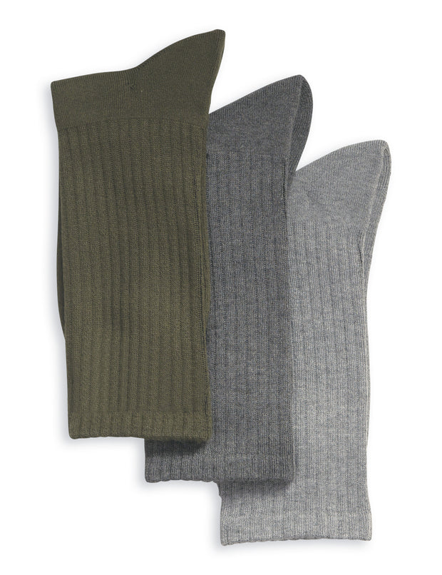 Mens 12 Pack Socks Casual Bamboo Crew