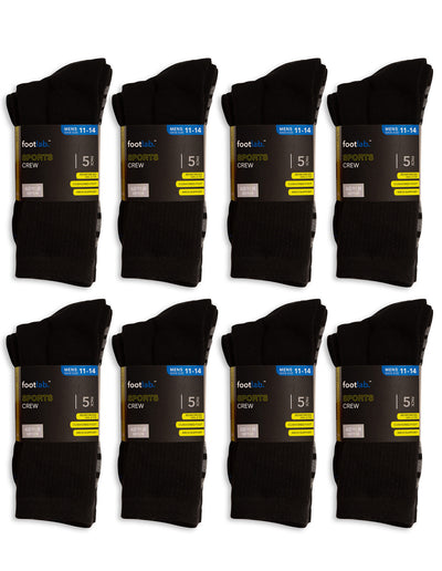 Mens 40 Pack Socks Sports Crew