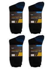 Mens 12 Pack Socks Workwear Crew, Bamboo