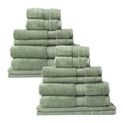 Royal Comfort Towel Set 16 Piece 100% Cotton Zero Twist Luxury Plush