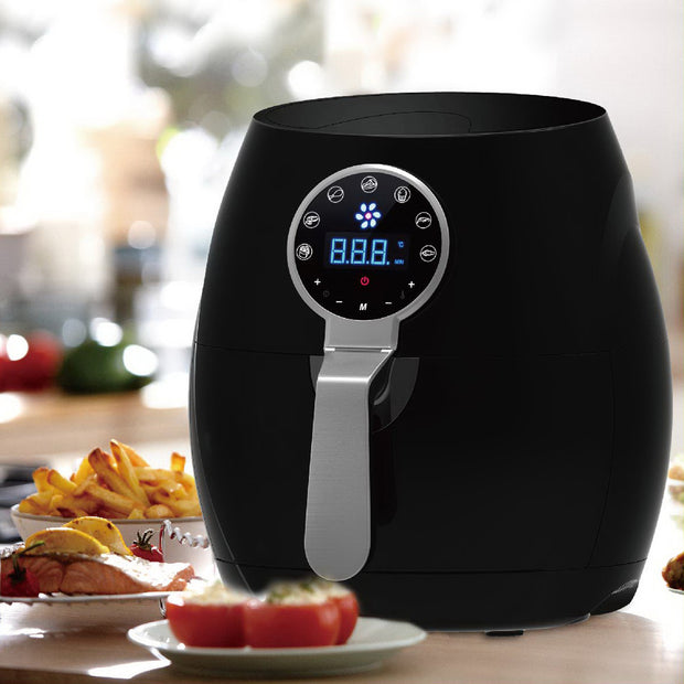 5 Litre Air Fryer And 1.7 Litre Kettle Blue LED Kitchen Package Deal Set