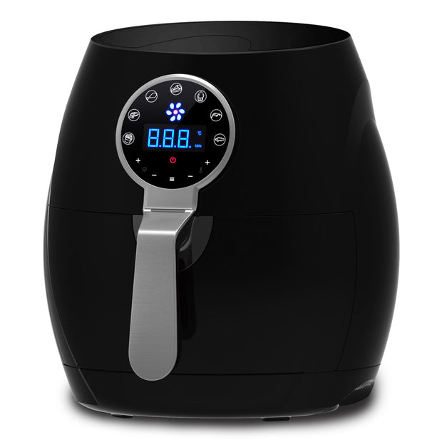 5 Litre Air Fryer And 1.7 Litre Kettle Blue LED Kitchen Package Deal Set