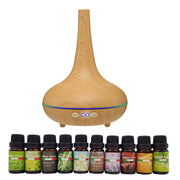 Milano Aroma Diffuser Set With 10 Pack Diffuser Oils Humidifier Aromatherapy