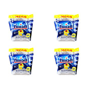 4 x 64 Packs Finish Powerball Quantum Dishwashing Tablets Lemon (256 Tablets)