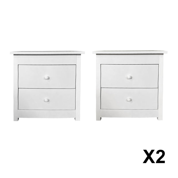 Milano Decor Bedside Table Byron Bay Storage Cabinet Bedroom