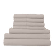 1500 Thread Count 6 Piece Combo And 2 Pack Duck Feather Down Pillows Bedding Set