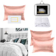 Silk Pillowcase Pack And 360GSM Silk Touch Quilt Queen Bundle