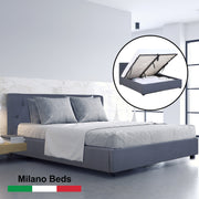 Milano Decor Capri Bed Frame + Luxopedic Euro Top Mattress Bedroom Set