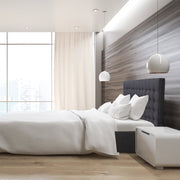 Milano Decor Eden Gas Lift Bed With Headboard Platform Storage Dark Grey Fabric