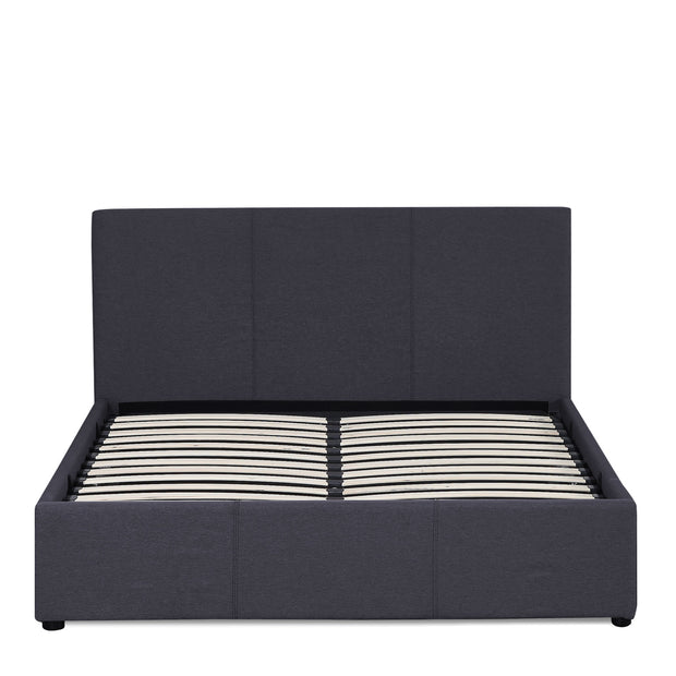 Milano Luxury Gas Lift Bed Frame Base And Headboard With Storage All Sizes