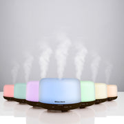 Milano Decor Mood Light Diffuser 500ml Ultrasonic Humidifier With 3 Pack Oils