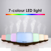 Milano Decor Mood Light Diffuser 500ml Ultrasonic Humidifier With 3 Pack Oils