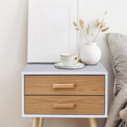 Milano Decor Bedside Table Bronte Drawers Nightstand Unit Cabinet Storage