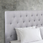 Milano Decor Yorkshire Tufted Bed Head Light Grey