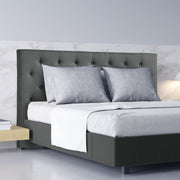 Milano Decor Madrid Tufted Charcoal Bed Head Headboard Bedhead Upholstered