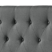Milano Decor Madrid Tufted Charcoal Bed Head Headboard Bedhead Upholstered