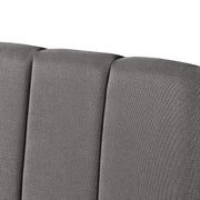 Milano Decor Valencia Mid Grey Bed Head Headboard Bedhead Upholstered