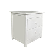 Milano Decor Bedside Table Byron Bay White Storage Cabinet Bedroom