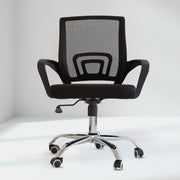 Milano Office Chair Home Computer Work Executive Mesh Adjustable Black