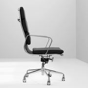 Milano Premium Replica Soft Pad Eames Chair Executive Gas Lift Black