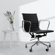 Milano Premium Replica Adjustable Eames Chair Executive Gas Lift Black